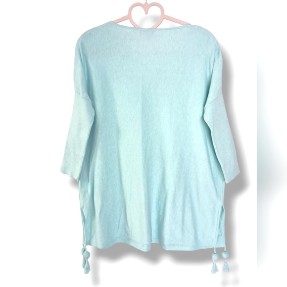Lily Pulitzer Elba Tassel Trim Pullover Knit Top - Picture 5 of 7